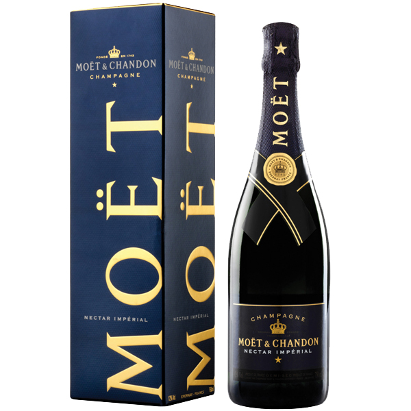 Sampanie Moët & Chandon Nectar Impérial+Cutie, 12%, 0.75l
